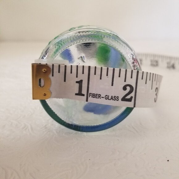 Vtg 9" Hand Painted Floral Hummingbird Clear Glass Olive Oil Dispenser 12.7 oz - Picture 13 of 13